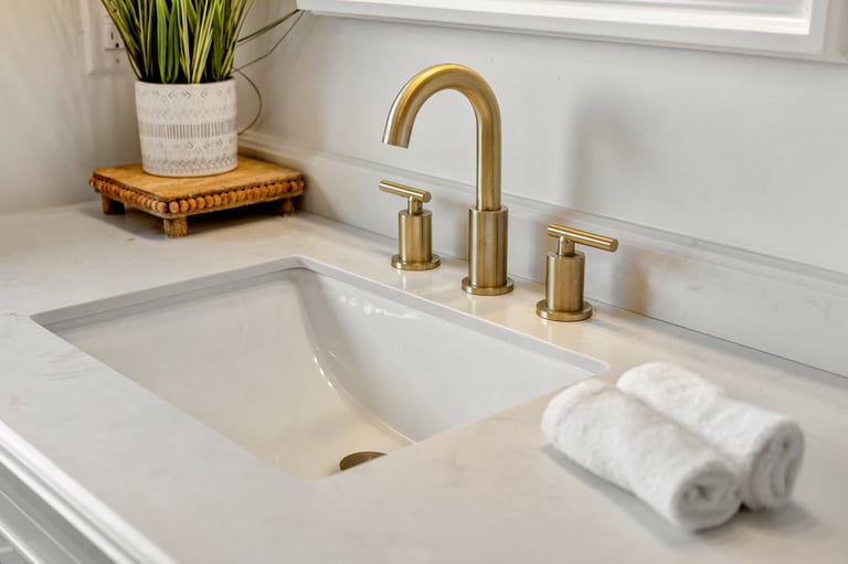 Clean sparkling bathroom